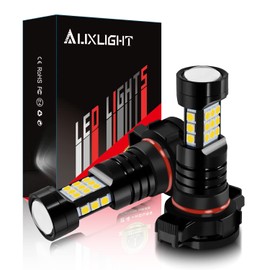 AUXLIGHT 2504 LED Fog Light DRL Bulbs, 2400 Lumens Extremely Bright PSX24W 12276 Bulbs Replacement for Cars, Trucks, Golden Yellow