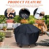 Iptienda Fire Pit Cover, Firepit Covers Waterproof Round Fireplace Cover