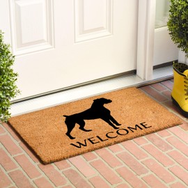 Calloway Mills AZ105581729 Boxer Doormat, 17" x 29", Natural/Black