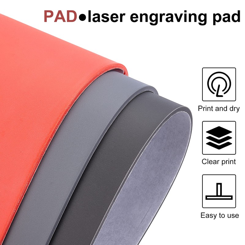 BENECREAT 2 Sheets A4 Red Rubber Stamp Sheet 30 x