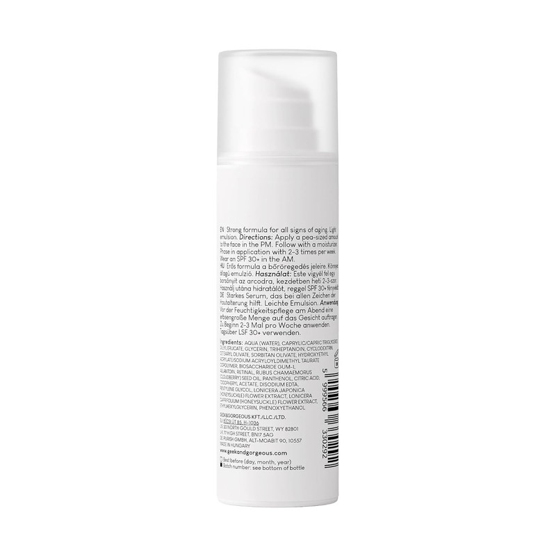 Geek & Gorgeous A-Game 10 - High Dose Serum with