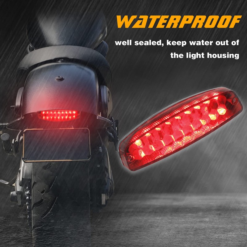 QUASCO Universal 12V Tail Light ATV Taillight Brake Lights Compatible