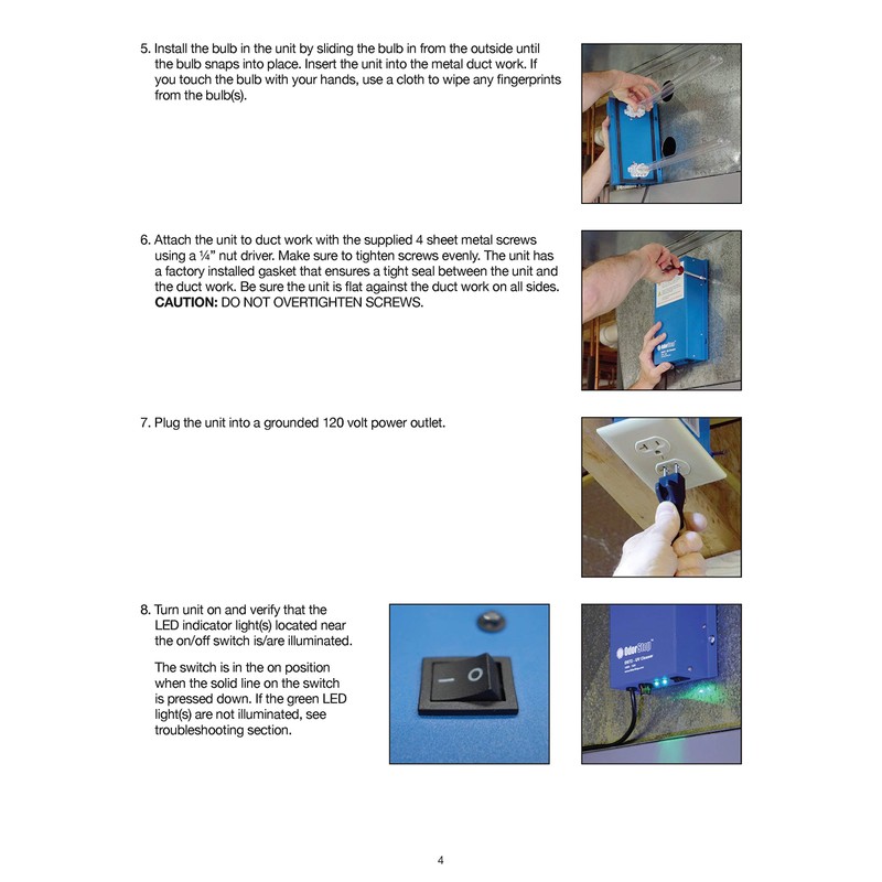 OdorStop OS36-36 36W UV Air Purifier with 16-in Bulbs