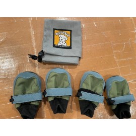 Ruffwear Bark'n Boots Skyliner Dog Shoes/Boots - XXS 2 inch Green - Brand New