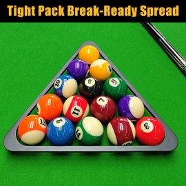 MoyanSuper Aluminum Alloy Pool Ball Rack Billiard Ball Triangle Rack for 2-1/4" Pool Balls, Pool Table Ball Holder Positioning Rack