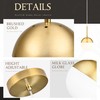 Mccokaige 6 Inch Gold Mid Century Modern Pendant Light Pendants