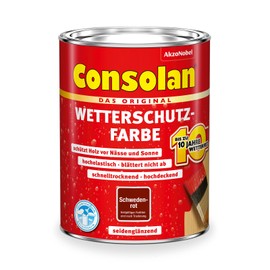 Consolan Weatherproof Paint, red