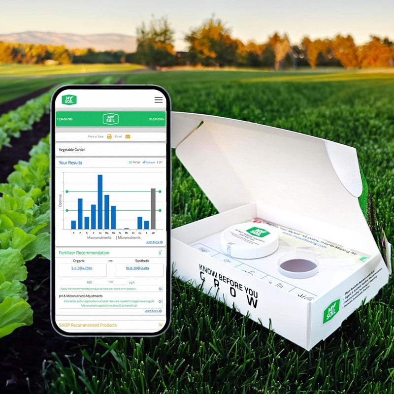 MySoil Soil Test Kit, Unlock Your Lawn & Garden Potential,