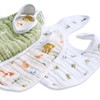 aden + anais essentials snap bibs sage woodland 3 pack