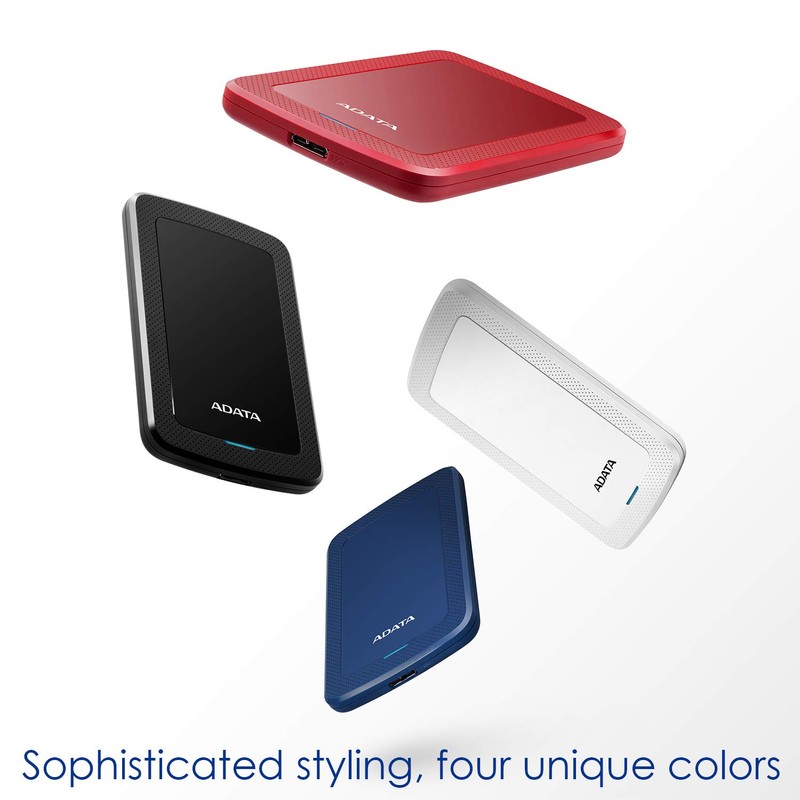 ADATA Disco Duro Externo HDD HV300, 1 TB, Rojo USB