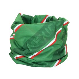 Euroscarves Mexico Neck Gaiter Tube Scarf (Bandana Balaclava Ski Mask Headband), Mexico, Fits all