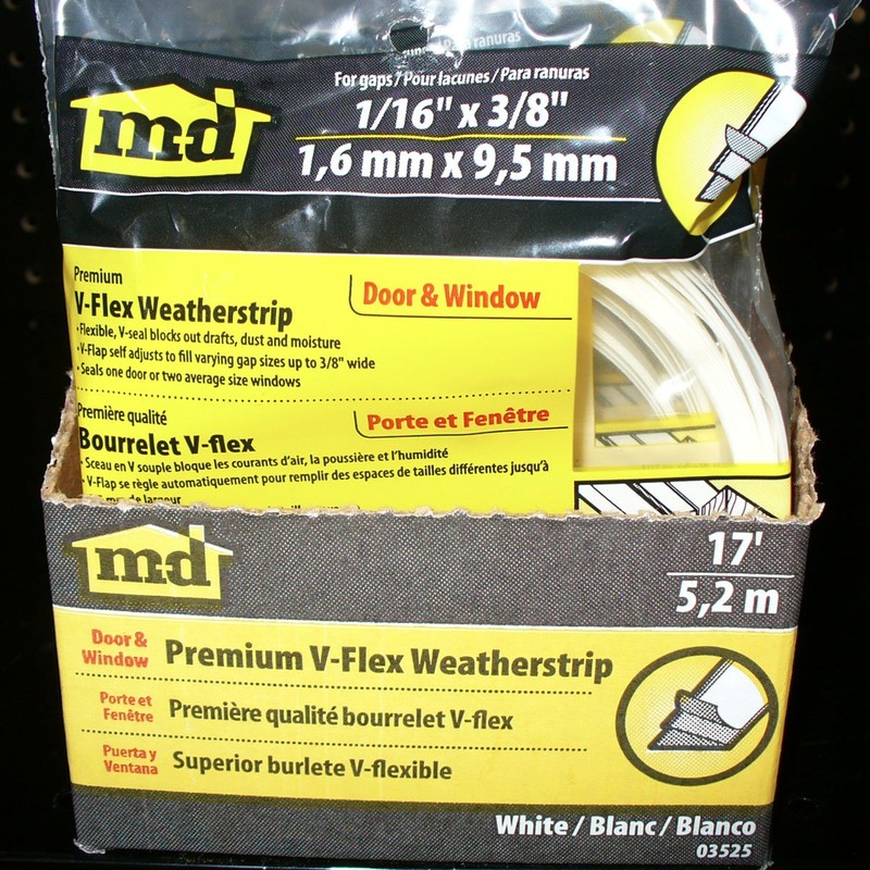 M-D Building Products 3525 M-D 0 V-Flex Weather-Strip with Adhesive