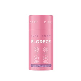 Pure Form Florece - Suplemento para Mujer en Cápsulas con Mezcla Probiótica Patentada 8S5B, Extracto de Arándano Rojo 37:1, Fibra Prebiótica de Inulina y Vitamina C | 5 billones UFC | 90 cápsulas de 700 mg | 45 porciones