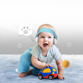 SafeHouse HQ Baby-Safe Baby Ear Protection. Noise Cancelling Earmuffs. Comfortable Adjustable No-Slip