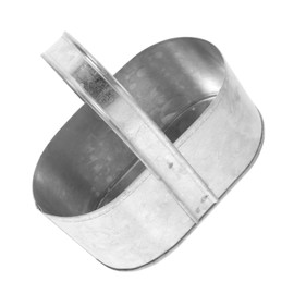 Outanaya Rustic Iron Flower Basket with Handle Versatile Indoor Storage Holder for Home Decor for Flowers Miscellaneous Items Stylish Tabletop Organizer for Vintage Aesthetic