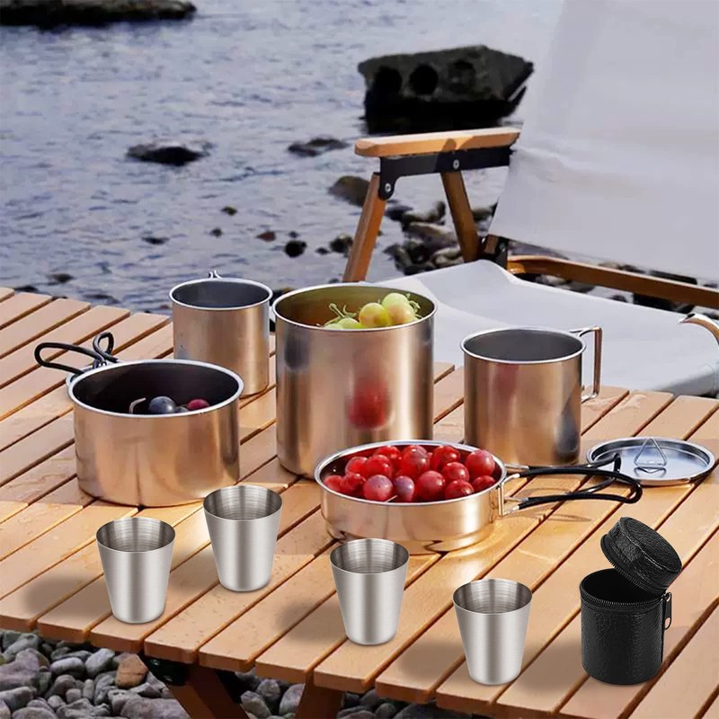Ksvaye 8 pieces stainless steel cup