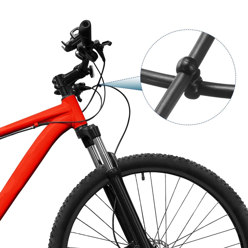 sourcing map 40pcs Bicycle S-Hook Clips Clamps Plastic Rotatable S