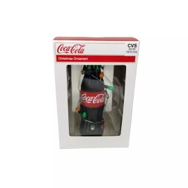 Kurt Adler Coca Cola Coke Bottle with Faux Lights 4 in Christmas Tree Ornament Kurt Adler