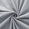 Hafaa Silver Pillowcases 2 Pack Brushed Microfiber Plain Pillow Cases