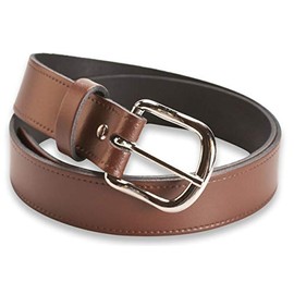 Hawkdale Leather Belt Men 1.25 Inch - Black, Brown Suit Trouser - Made In The UK # 804-400 [Brown] [Small - 28" - 33" (71-84cm)]