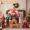 OurWarm Inflatable Christmas Costume Adult, Cute Gingerbread Man Costume Blow