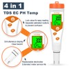 Hydroponics EC pH Tester, Simultaneous Display pH ppm for Base