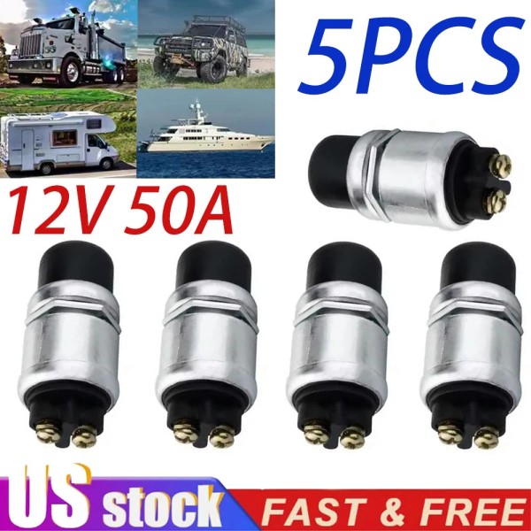 Unbranded 5Pack Heavy Duty Push Start Button Switch Engine Starter