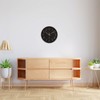 Delgeo Modern Wall Clock Decoration Non-Ticking Wall Clock for Decorative