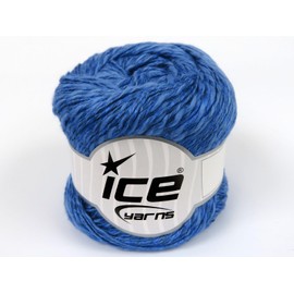 Lot of 4 x 100gr Skeins Ice Yarns Linen VISCOT (30% Linen 34% Cotton) Yarn Light Blue