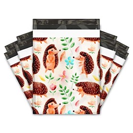 10x13 (100) Hedgehogs Designer Poly Mailers Shipping Envelopes Premium Printed Bags