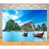 CORFOTO 10x8ft Fabric Scenic Phuket Landscape Backdrop Tropical Thailand Sea
