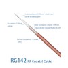 Vecys RG142 Low Loss RF Coaxial Cable 32.8FT/10M Brown, Silver-Plated