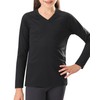 Stelle Youth Girls Athletic Performance Long Sleeve Shirts V Neck