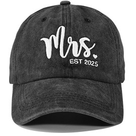 Bridal Hat for Bride Gifts, Bridal Shower Gifts, 2025 Wedding Gifts Bride to Be Gifts Bachelorette Party Accessories Bachelorette Gifts for Bride Mrs, Mrs Hat