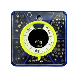 Fishing Split Shots,Fly Fishing Weights | Portable Angler Tackle Accessories, Set of 78 Angling Sinkers for Lakes Rivers