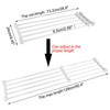 Adjustable Telescopic Storage Rack Cupboard Wardrobe Closet Divider Partition Shelf