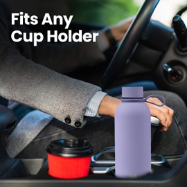 HOME ARCHIVE Water Bottle 17 Oz Stainless Steel Double Wall & Vacuum Insulated Sports Water Bottle Keep Cold for Upto 15 Hours and Hot for Upto 12 Hours (Purple)