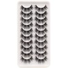Veleasha False Lashes Pack 6D Faux Mink Eyelashes Wispy Lightweight