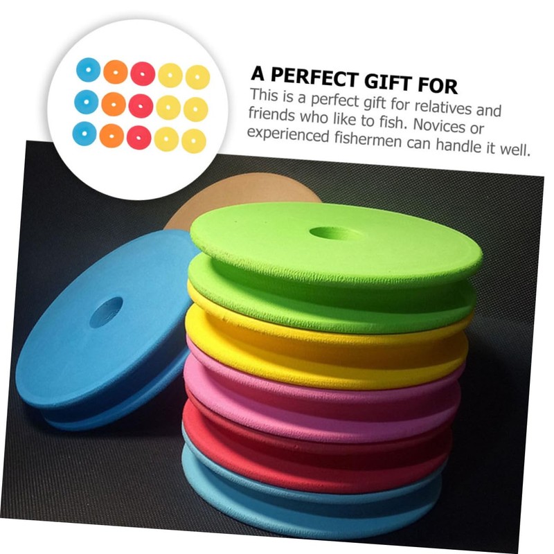 Sosoport 20pcs Fishing Line Spools Fishing Line Holder and Bobbins