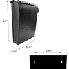 NACH Locking Mailbox, 13.9 x 3.93 x 10.6 inch, Black