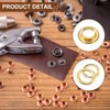 sourcing map 32 Set Copper Grommets Eyelets, 1/2"(12mm) Grommets Eyelets