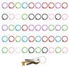 NXPWRC 30 Pieces Key Rings, Round Key Rings, Flat Key