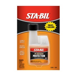 STA-BIL In-Season Protection Fuel System Treatment | Full Protection Fuel System Cleaner, Injector Cleaner, Increases MPG, Prevents Corrosion, 4oz (8 Pack)