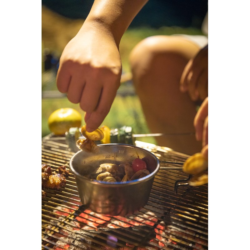 Camping Moon S360-SG-2P Camping Cup, Stainless Steel, Shell Cup, Lid
