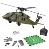 EngineDIY Black Hawk RC Helicopter for Adults, K170 UH-60L 170