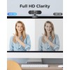 1080P Cámara web con micrófono, Full HD