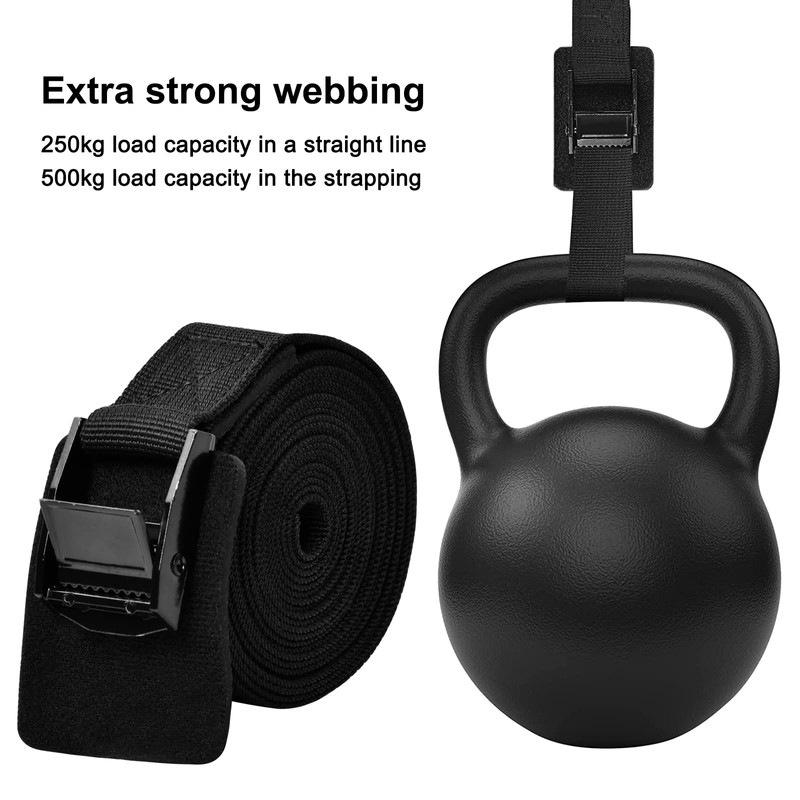 4 x Tie Down Straps 3 m, 2.5 cm Lashing