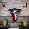 Southwest Longhorn Cow Steer Skull With Texas Lone Star State