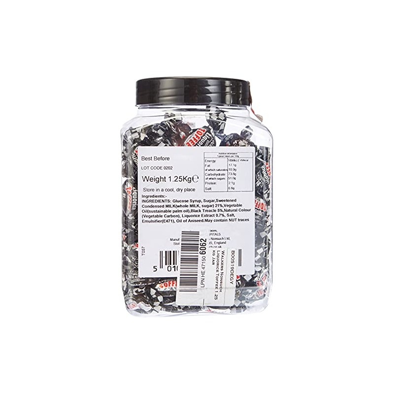 Walkers' Nonsuch Liquorice Toffees | with Condensed Milk & Black