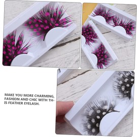 FOMIYES 2sets False Eyelashes Natural Lash Kit Handmade Extensions for Women Reusable 2pairs*2